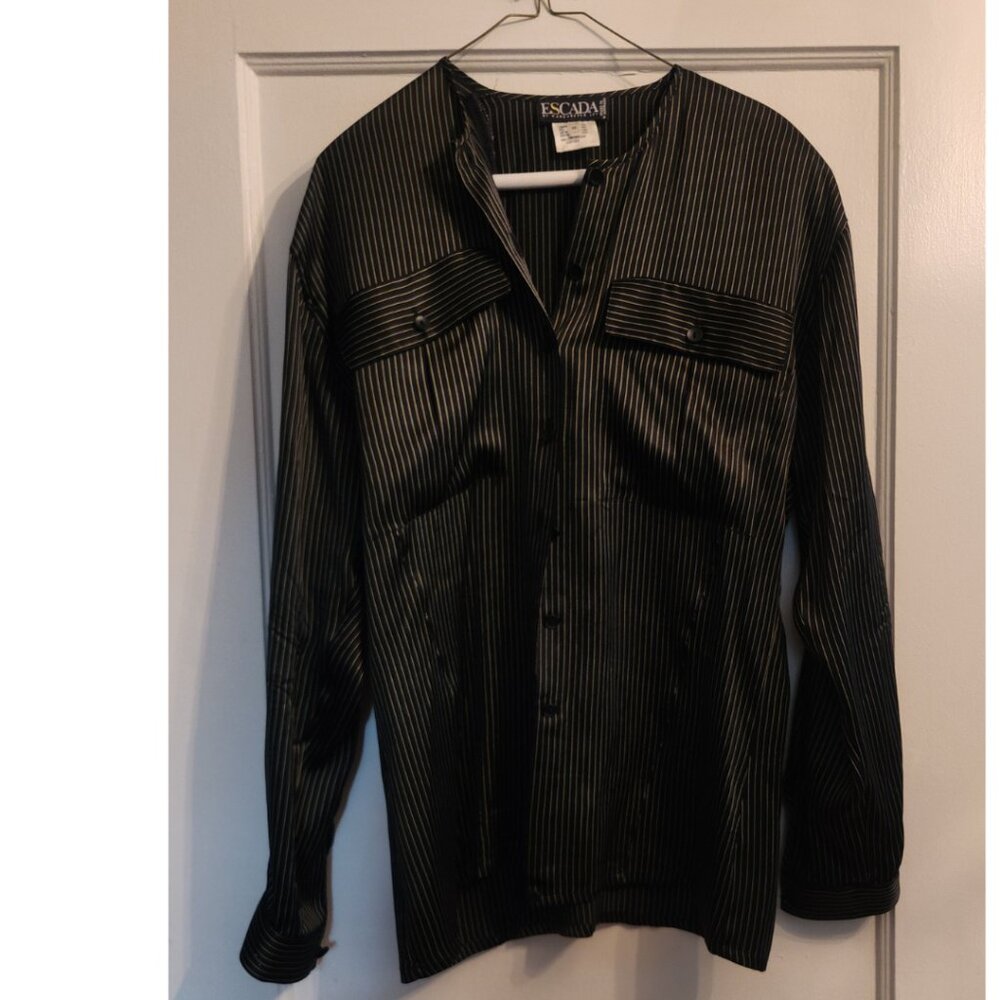Escada Silk Striped Blouse